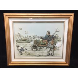 1966 Framed 3D Art by Anton Pieck