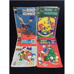 Lot of 4 The Road Runner, Woodpecker, Walt Disney Comics