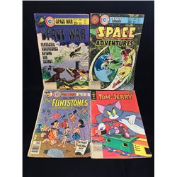Lot of 4 Space War, Space Adventure, The Flintstones, Tom & Jerry Comics