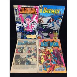 Lot of 4 Marvel, DC Comics - Batman, Darkhawk
