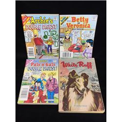 Lot of 3 Archie Comics and White Ruff Novel