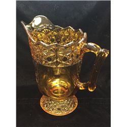 Vintage 1960s Marigold Glass Pitcher