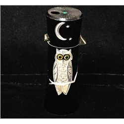RONSON Varaflame MK II Butane Lighter with Owl Etching