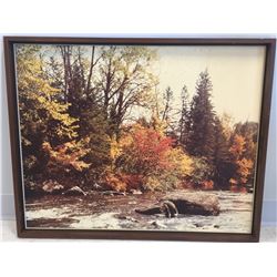 Autumn Season by the River Art