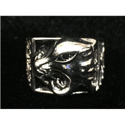 Panther CZ-Diamond Eye WGP Men's Ring Size 9.5