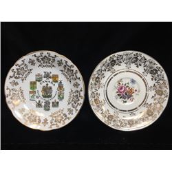 Set of 2 Collector Plates - Alfred Mcakin Englend, Paragon Bone China