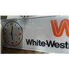 Image 2 : WHITE WESTING HOUSE ILLUMINATED SIGN CLOCK