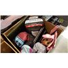 Image 2 : BOX OF CAMPING ITEMS SLEEPING BAGS AND TARP