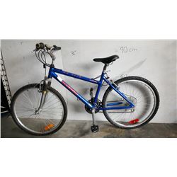 BLUE RALEIGH BIKE WITH SPEEDOMETER