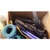 Image 3 : BOX OF BACKPACKS AND YOGA MATS