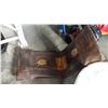 Image 1 : VINTAGE LEATHER HAY FILLED SEAT
