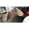 Image 2 : VINTAGE LEATHER HAY FILLED SEAT