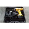 Image 2 : DEWALT 12V CORDLESS DRILL W/ 2 BATTERIES AND CHARGER IN CASE