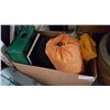 Image 2 : BOX OF SLEEPING BAGS, TENT, CAMP STOVE, AND CAMP SUPPLIES