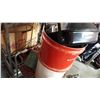Image 2 : ROLLING CART AND BARRELS