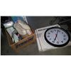 Image 1 : BOX OF THREE NEW CLOCKS AND OTHER NEW ITEMS