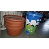 Image 2 : FARM THEMED GARBAGE CAN AND PLANTER POTS
