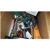 Image 3 : BOX OF TOOLS AND FISKARS HAMMER