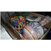 Image 2 : BOX OF ASSORTED ESTATE GOODS, MOLE TRAP, SCISSORS, ETC