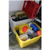 Image 2 : 2 TOTES OF TRAYS AND ORGANIZERS