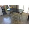 Image 1 : GRANITE TOP KITHCEN ISLAND WITH CHROME BASE