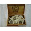 Image 1 : CIGAR BOX OF COINS