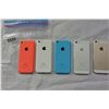 Image 2 : 3 APPLE IPHONE 5C, WHITE, BLUE, PINK AND 2 APPLE IPHONE 5S, SILVER, GOLD