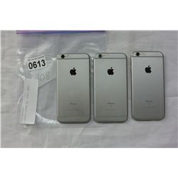 3 APPLE IPHONE 6S, SPACE GREY