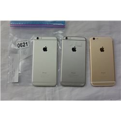 3 APPLE IPHONE 6 PLUS, SILVER, GOLD, SPACE GREY