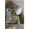 Image 1 : TRAY OF JEWELRY AND SHELL LAMP