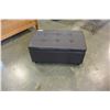 Image 2 : LEATHER STORAGE HASSOCK