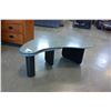 Image 2 : AS NEW ASHLEY FLOOR MODEL DOUHAO COFFEE TABLE WITH FLIP OUT SIDE TRAY
