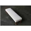 Image 2 : 4 FOOT QUEEN ANNE FOOTSTOOL AND SMALL FOOTSTOOL