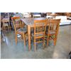 Image 2 : NEW ASHLEY SIGNATURE DESIGN SQAURE COUNTER HEIGHT DINING TABLE WITH LAZY SUSAN, AND 6 ULPHOSTERED ST