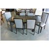 Image 2 : NEW ASHLEY SIGNATURE DESIGN RECTANGULAR DINING TABLE IN DARK FINISH WITH 6 ULPHOSTERED DINING CHAIRS