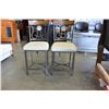 Image 2 : NEW PAIR ASHLEY SIGNATURE DESIGN MODERN ULPHOSTERED BARSTOOLS RETAIL $178 EACH