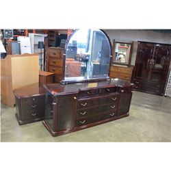 LAQUER DRESSER W/ MIRROR