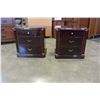 Image 2 : 2 LAQUER NIGHT STANDS