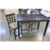 Image 1 : MODERN DINING TABLE WITH JACKNIFE LEAF AND THREE CHAIRS
