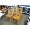 Image 2 : 4 OAK HOOP BACK CHAIRS