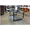 Image 2 : BLACK GLASSTOP COFFEE TABLE
