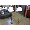 Image 1 : TWO TEAK FLOOR LAMPS