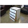 Image 3 : 4 DRAWER WHITE DRESSER