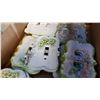 Image 2 : A LOT OF 26 HAND PAINTED PORCELAIN LIGHT SWITCH COVERS