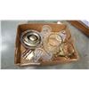 Image 1 : SILVER PLATE AND CRYSTAL DECOR