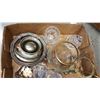 Image 2 : SILVER PLATE AND CRYSTAL DECOR