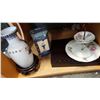 Image 1 : EASTERN VASE ON PEDESTAL, WINE AERATOR, AND CANTEEN