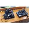 Image 1 : BLACK XBOX 360 W/ 2 CONTROLLERS AND PS2 W/ CONTROLLERS