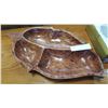 Image 2 : WOOD LEAF TRAY, AND CHIP AND DIP SET