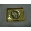 Image 2 : LUCITE COMMEMORATIVE GOLD COIN AND 100 DOLLAR GOLD BILL